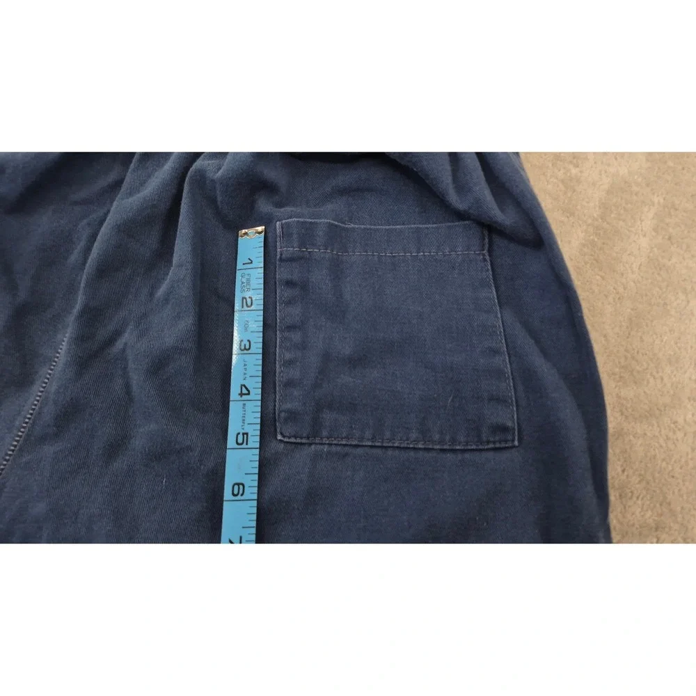 Vintage Laguna Navy Blue Cotton Shorts Elastic Waist XL Surf Beach Made in USA